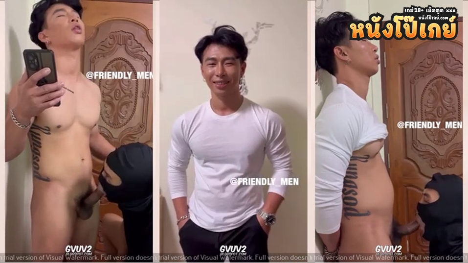 คลิปโป๊เกย์ หนุ่มเอเชียอย่างหล่อ รับงานเกย์หื่นขออมควยโม๊คให้ 1 น้ำเยิ้มๆ ทั้งดูดทั้งชักจนน้ำแตกคาปาก